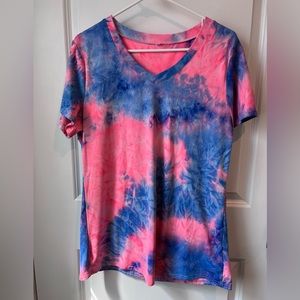 Neon tie-dye shirt - size Large